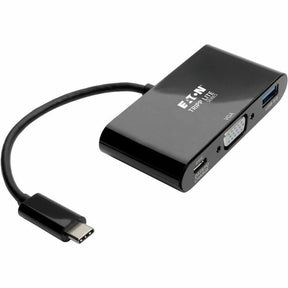 Tripp Lite series USB-C to VGA Adapter with USB 3.x (5Gbps) Hub Ports and 60W PD