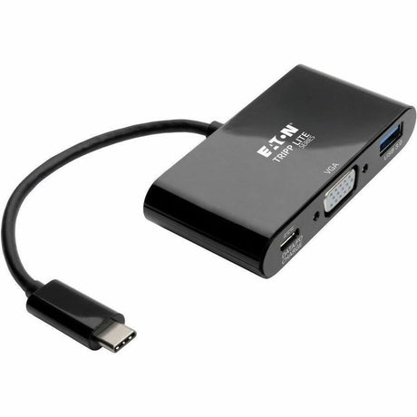 Tripp Lite series USB-C to VGA Adapter with USB 3.x (5Gbps) Hub Ports and 60W PD