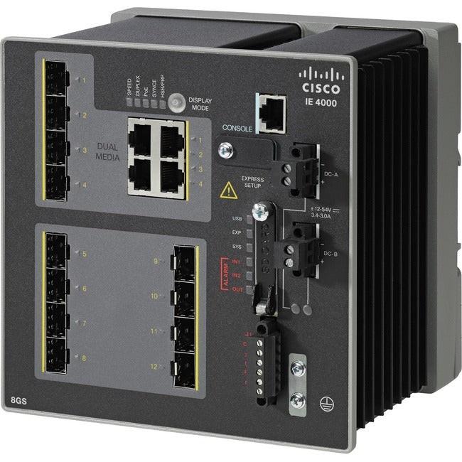 IE 4000 8XSFP 1G,4X1G COMBO,LAN BASE REM