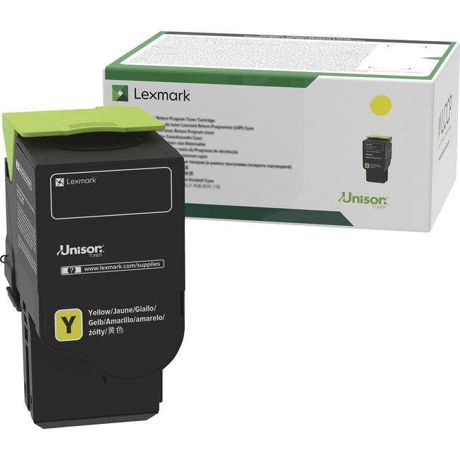 Cartouche de toner laser haute capacité d'origine Lexmark - Jaune - 1 unité