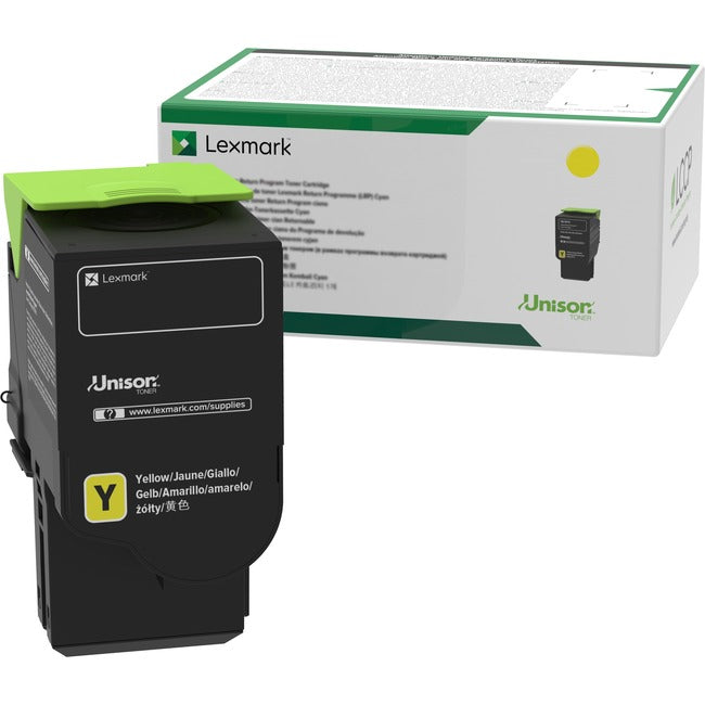 Cartouche de toner laser à très haut rendement d'origine Lexmark Unison - Jaune - 1 unité