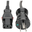 Tripp Lite series Hospital-Grade Power Cord, NEMA 5-15P to Locking IEC C13 - Gre