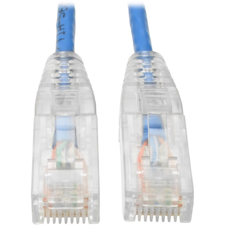 Tripp Lite series Cat6 UTP Patch Cable (RJ45) - M/M, Gigabit, Snagless, Molded, Slim, Blue, 10 ft.