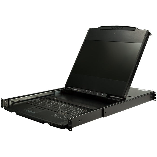 StarTech.com Console KVM à montage en rack à double rail HD 1080p - KVM DVI/VGA avec écran LCD 17" - Tiroir de serveur KVM LCD 1U avec câbles et prise en charge USB