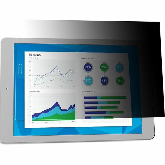 3M Privacy Filter for Apple iPad Pro 12.9in (3rd, 4th or 5th Gen), PFTAP010 Black, Matte