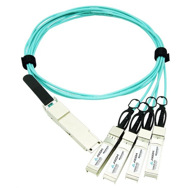 Axiom 40GBASE-AOC QSFP+ to 4 SFP+ Active Optical Cable Cisco Compatible, 20m