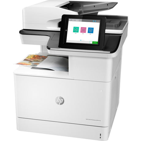 HP LaserJet M776 M776dn Laser Multifunction Printer-Color-Copier/Scanner-46 ppm Mono/46 ppm Color Print-1200x1200 Print-Automatic Duplex Print-200000 Pages Monthly-650 sheets Input-Color Scanner-600 Optical Scan-Gigabit Ethernet