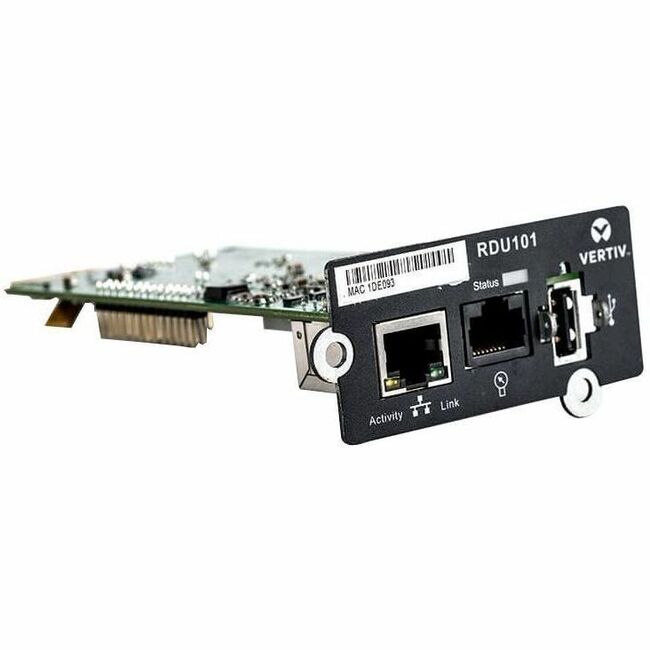 Vertiv Liebert IntelliSlot RDU101 - Carte réseau | Adaptateur de gestion à distance (RDU101)