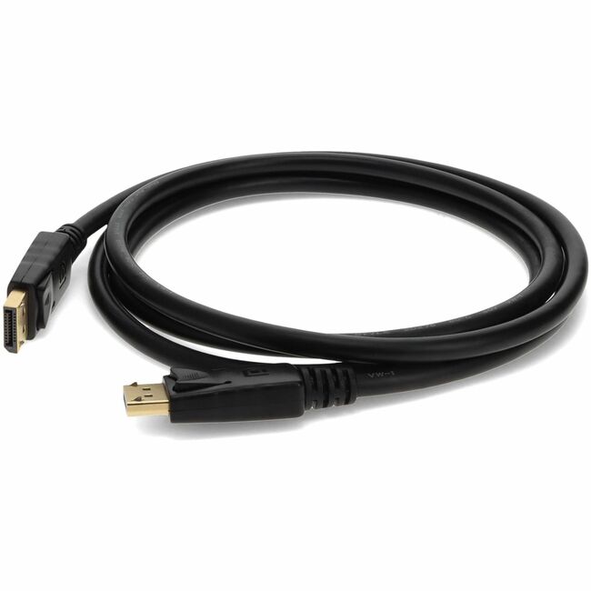 ADD-ON ADDON 2FT DISPLAYPORT MALE TO MALE BLACK CABLE MAX RESOLUTION UP TO 3840X