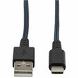 Tripp Lite series Heavy-Duty USB-A to USB-C Cable, USB 2.0, UHMWPE and Aramid Fi