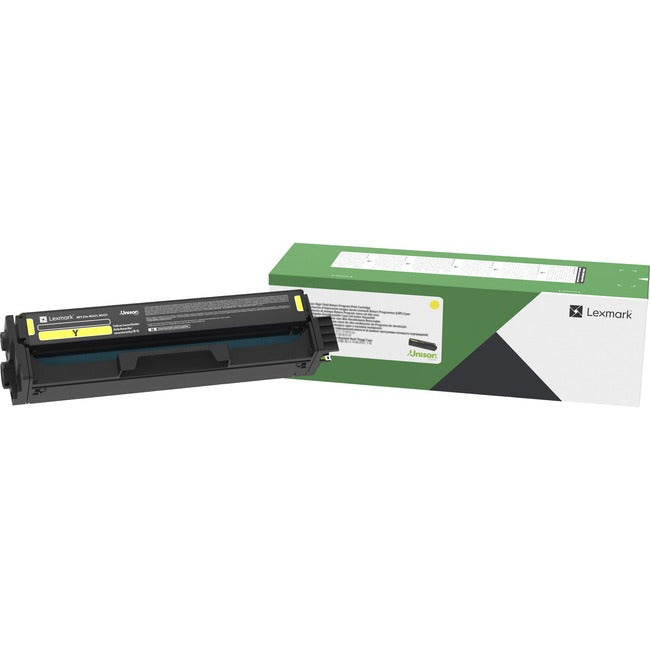 Cartouche de toner laser d'origine Lexmark - Jaune - 1 unité