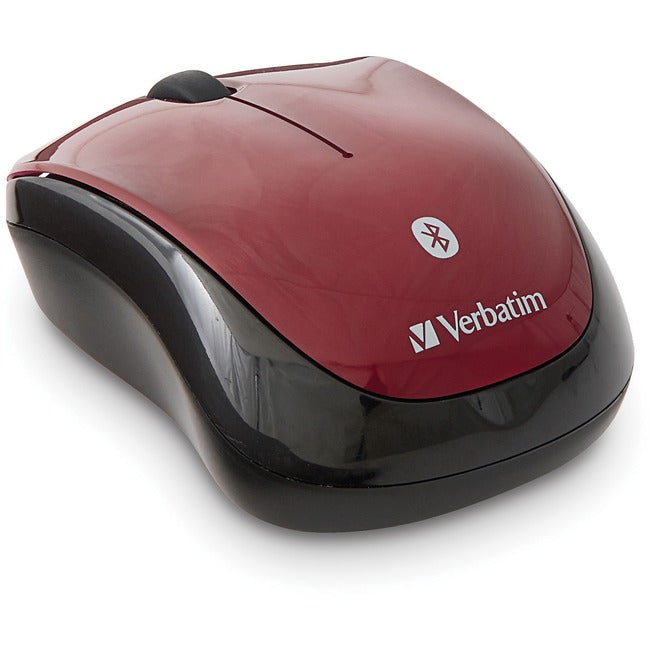 Verbatim Bluetooth&reg; Wireless Tablet Multi-Trac Blue LED Mouse - Garnet