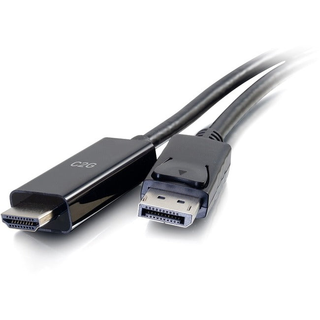 C2G 10ft DisplayPort To HDMI Adapter Cable - 4K Cable Black 50195 ...