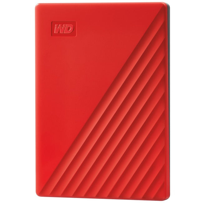 WD My Passport WDBYVG0020BRD-WESN 2 TB Portable Hard Drive - External - Red