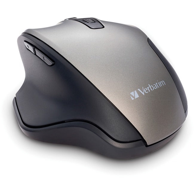 Verbatim Silent Ergonomic Wireless Blue LED Mouse - Graphite