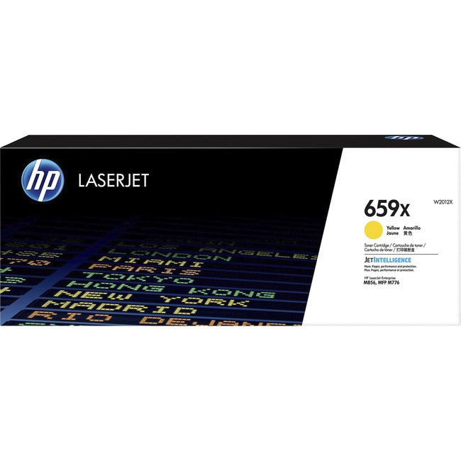 Cartouche de toner laser HP 659X (W2012X) d'origine à haut rendement - Jaune - 1 unité