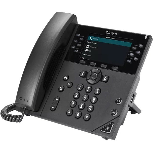 Téléphone IP Poly 450 - Filaire - Filaire - Bureau - Noir - Conforme TAA