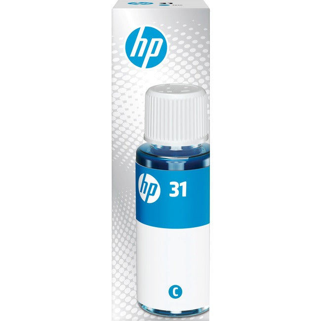 Bouteille d'encre cyan d'origine HP 31 de 70 ml, 1VU26AN