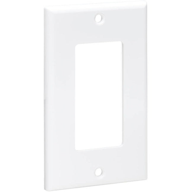 Tripp Lite by Eaton Single-Gang Faceplate, Decora Style - Vertical, White