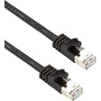 Black Box CAT6A 500-MHz STR Patch Cable Slim Molded Snagless Boot - F/UTP, CM PVC, BK, 3FT