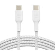 Belkin Braided USB-C to USB-C Cable (1m / 3.3ft, White)