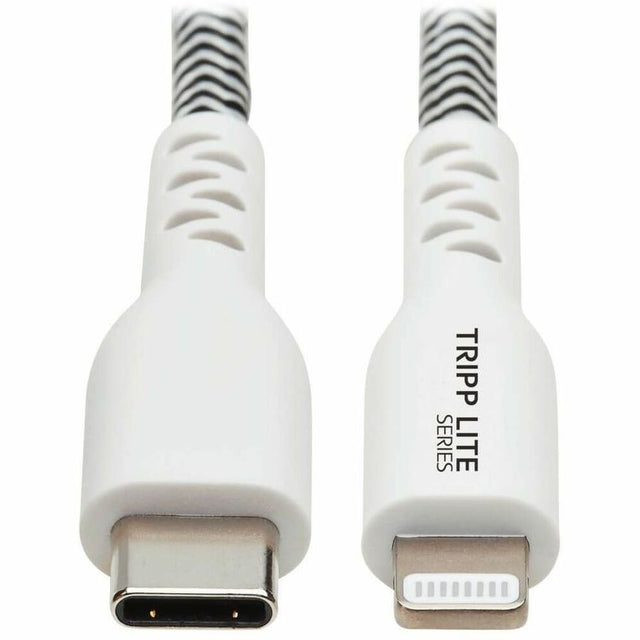 Heavy-Duty USB-C Sync/Charge Cable with Lightning Connector - M/M, USB 2.0, 3 ft