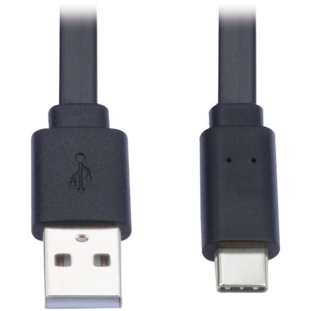 TRIPP LITE USB-A TO USB C CABLE FLAT M/M BLACK 6FT