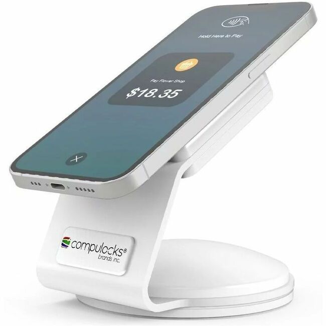 COMPULOCKS UNIVERSAL EMV - SMARTPHONE SECURITY STAND WHITE