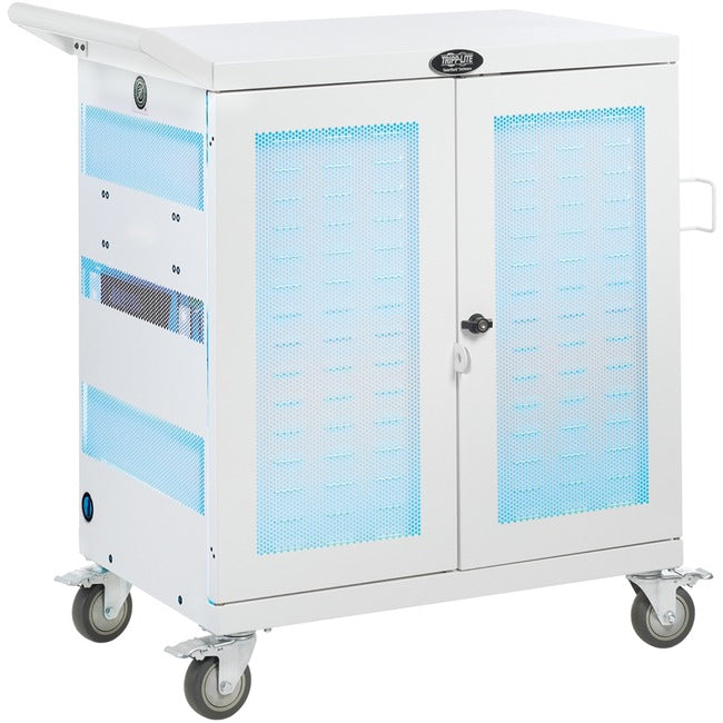 Tripp Lite by Eaton CSC32USBWHG Hospital-Grade 32-Device UV Charging Cart, White