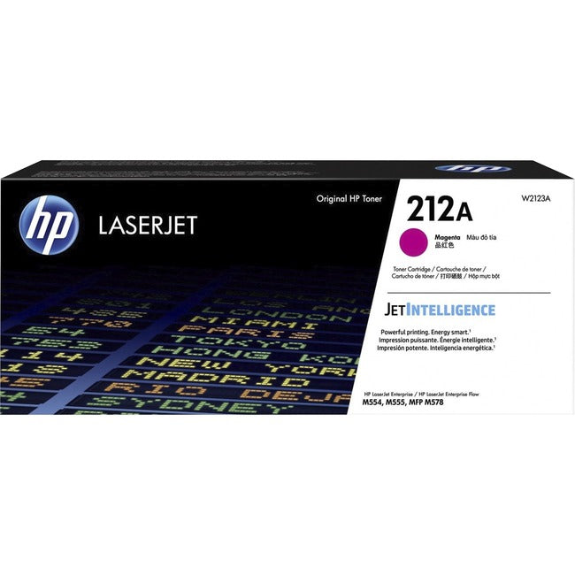 Cartouche de toner laser HP 212A d'origine à rendement standard - Magenta - 1 unité