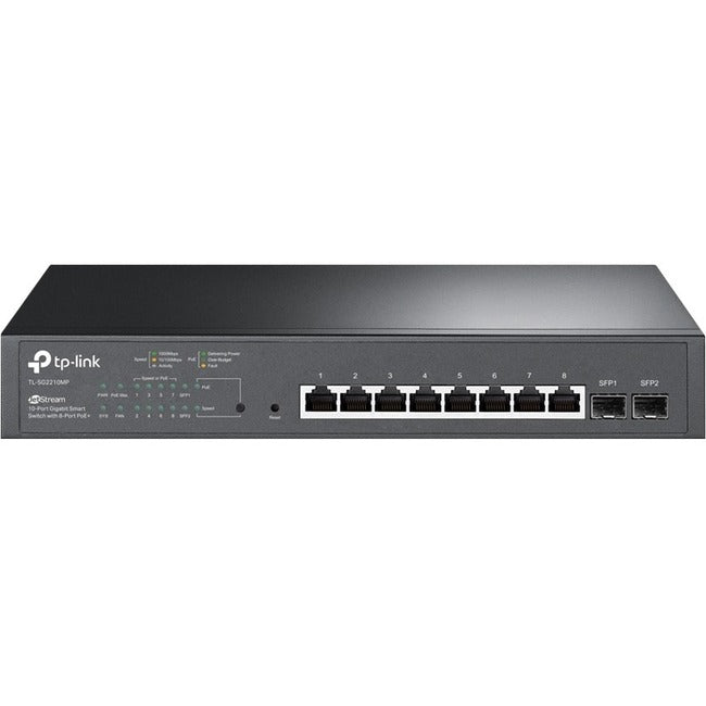 TP-Link JetStream 10-Port Gigabit Smart Switch with 8-Port PoE+