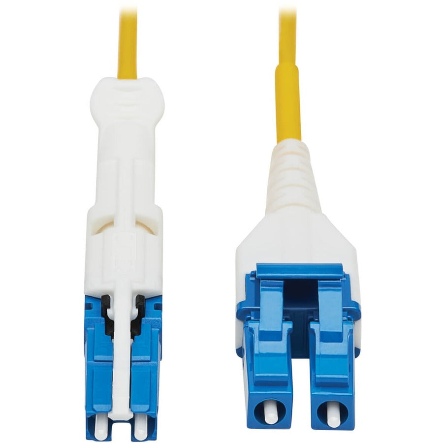 400G Duplex Singlemode 8.3/125 OS2 Fiber Optic Cable (CS-UPC/LC-UPC), Round LSZH