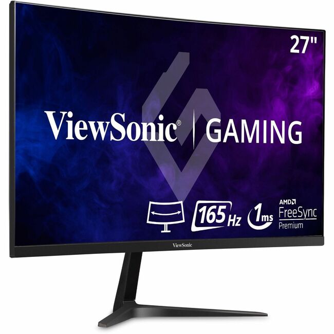 Moniteur LED incurvé WQHD ViewSonic OMNI VX2718-2KPC-MHD de 27 pouces - 16:9 - Noir