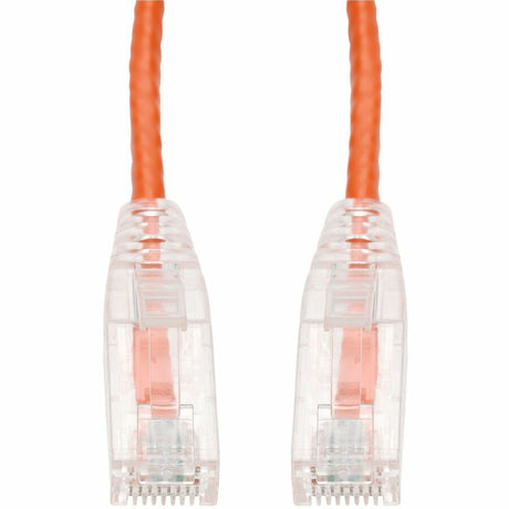 AddOn 5ft Orange CAT 6A Slim PVC Ethernet Cable Snagless Clear-Claw RJ-45 M/M