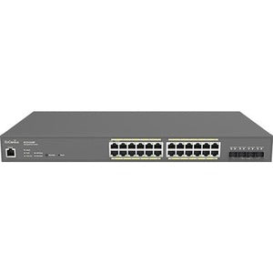 Commutateur Gigabit PoE+ 24 ports géré par le cloud EnGenius avec 4 ports SFP+