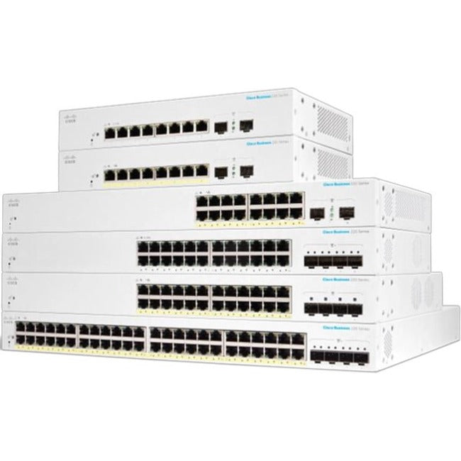 CBS220 SMART 8-PORT GE, EXT PS, 2X1G SFP