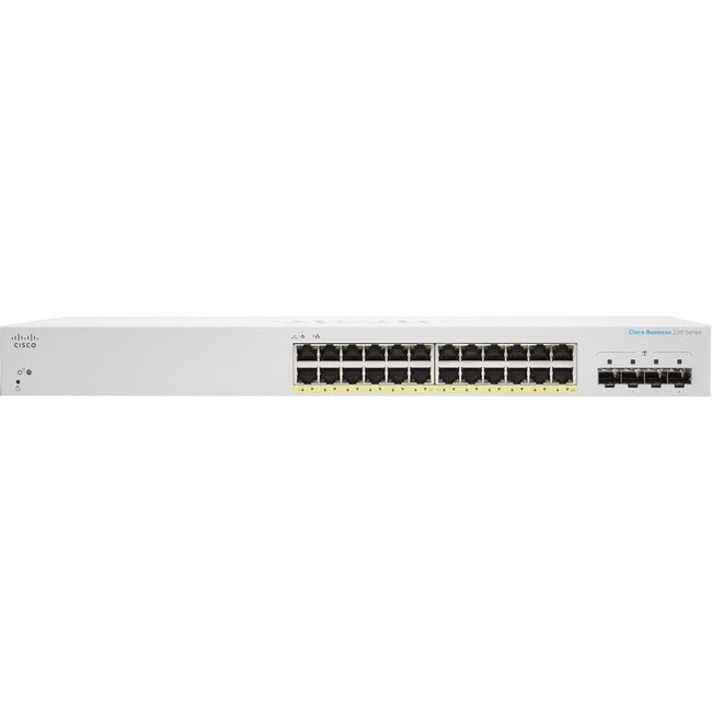 CBS220 SMART 24-PORT GE, FULL POE, 4X1G SFP