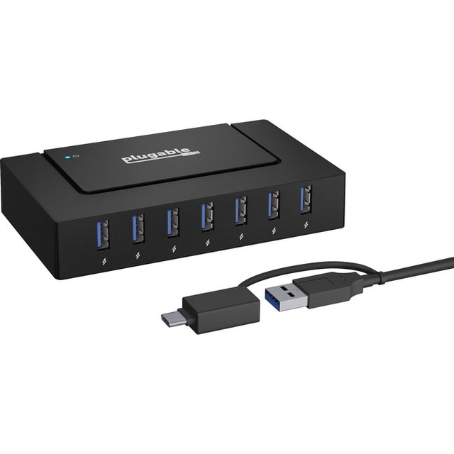 Plugable USB 3.0 AND USB-C 7-PORT CHARGING HUB USBC-HUB7BC – Logics ...