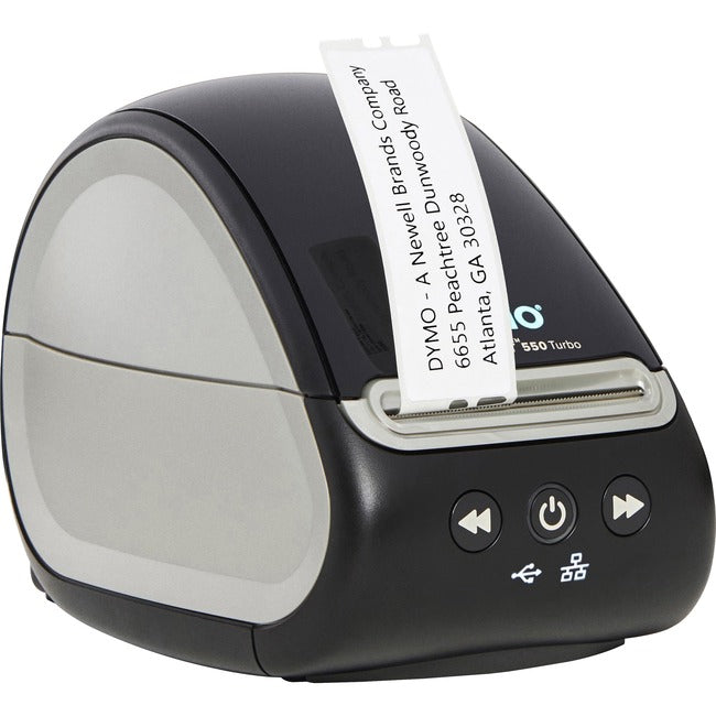 Dymo LabelWriter 550 Direct Thermal Printer - Monochrome - Label Print - Ethernet - USB - USB Host - Black