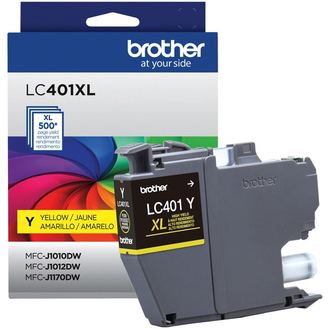 Brother LC401XLYS Original High Yield Inkjet Ink Cartridge - Single Pack - Yellow - 1 Pack