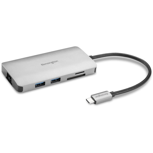 Concentrateur mobile sans pilote USB-C 8 en 1 Kensington UH1400P