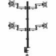 Tripp Lite by Eaton DDR1327SQFC-1 Clamp Mount for Monitor, Flat Panel Display, HDTV - Black
