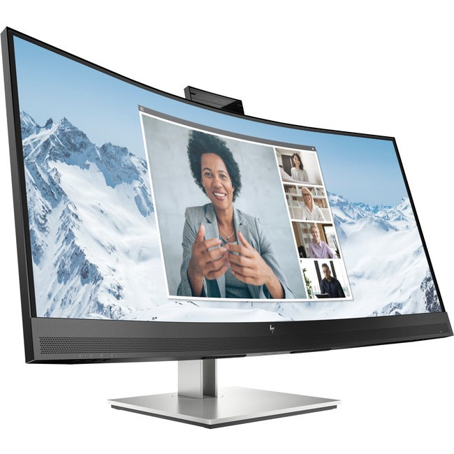 Moniteur LCD incurvé HP E34m G4 34" avec webcam WQHD - 21:9 - Noir