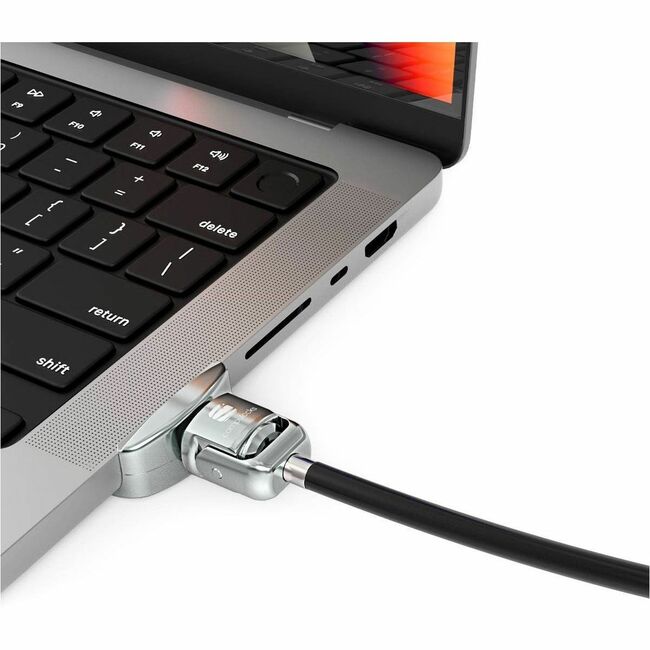 COMPULOCKS LEDGE LOCK ADAPTER FOR MACBOOK PRO 14  M1 2021 WITH KEYED CABLE LOCK