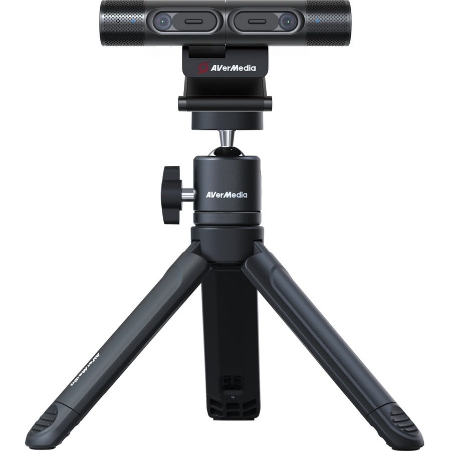 AVerMedia DualCam PW313D Video Conferencing Camera - 5 Megapixel - 30 fps - Black - USB 2.0 - 1 Pack(s)