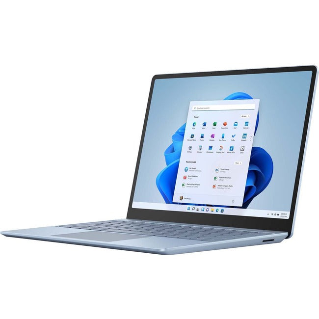 Microsoft Surface Laptop Go 2 12.4" Touchscreen Notebook - 1536 x 1024 - Intel Core i5 11th Gen i5-1135G7 Quad-core (4 Core) 2.40 GHz - 8 GB Total RAM - 8 GB On-board Memory - 128 GB SSD - Ice Blue