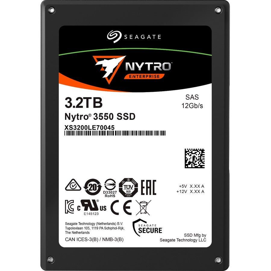 Seagate Nytro 3000 XS3200LE70045 3.20 TB Solid State Drive - 2.5" Internal SAS (12Gb/s) - Mixed Use