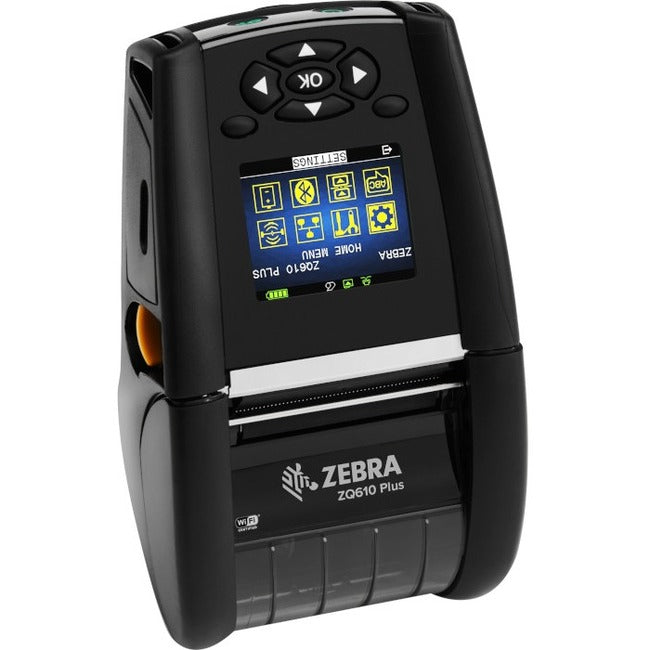 Zebra ZQ610 Plus Desktop, Industrial, Mobile Direct Thermal Printer - Monochrome - Label/Receipt Print - Bluetooth - Wireless LAN - Near Field Communication (NFC)