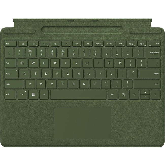 Microsoft Signature Keyboard/Cover Case for 13" Microsoft Surface Pro X, Surface Pro 8, Surface Pro 9 Tablet, Stylus - Forest