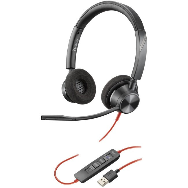 Poly Blackwire 3320-M Microsoft Teams Certified USB-A Headset